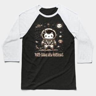Cosmic Cat Odyssey Baseball T-Shirt